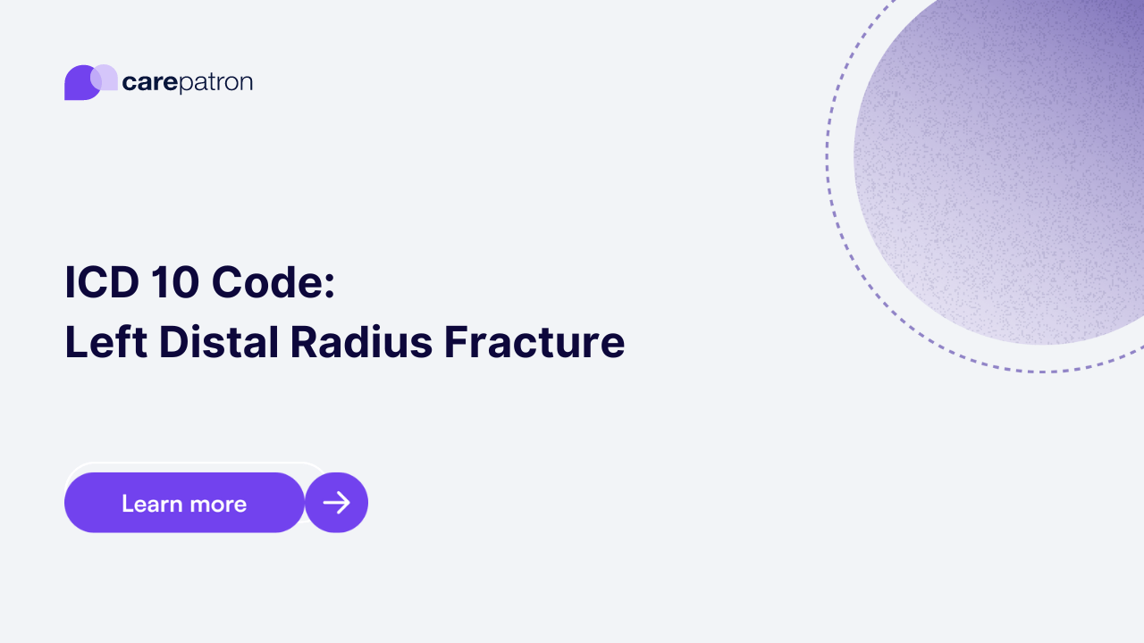 Left Distal Radius Fracture ICD10CM Codes 2023
